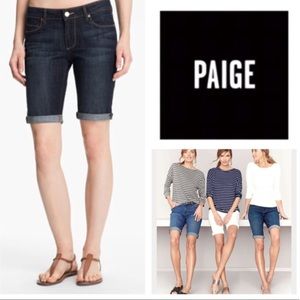 Paige Kayla Denim Bermuda Shorts Cuffed 490